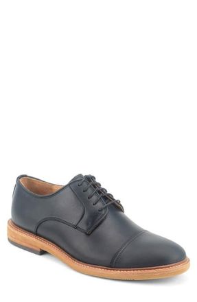 Warfield & Grand Clement II Cap Toe Derby in Black at Nordstrom, Size 10.5