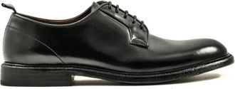 Green George Zwarte Derby Platte Schoenen - Heren - Nette schoenen - Zwart - 40 1/2 EU - Schoenen