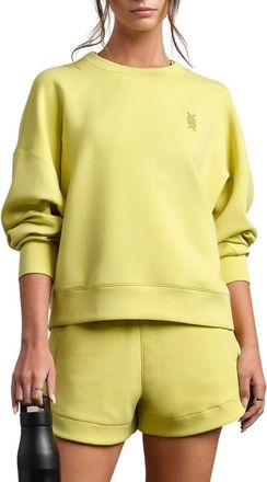 Rhone DreamGlow Crewneck Sweatshirt in Citron Green at Nordstrom, Size Xx-Large