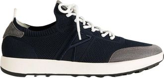 Kiton Katoen en Kalfsleren Sneakers - Heren - Sneakers - Zwart - 40 EU - Katoen - Schoenen