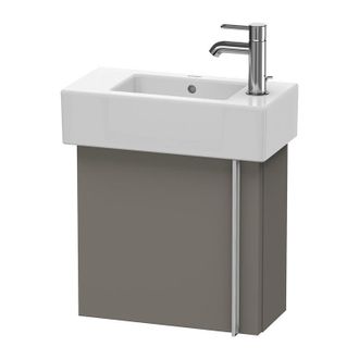 Duravit M&oacute;dulo Mural Duravit Vero 6270, Con 1 Puerta, Bisagra De Puerta A La Izquierda, 450 Mm, Color (frente/cuerpo): Flanela Gris Seda Lacado Mate - Ve6270l