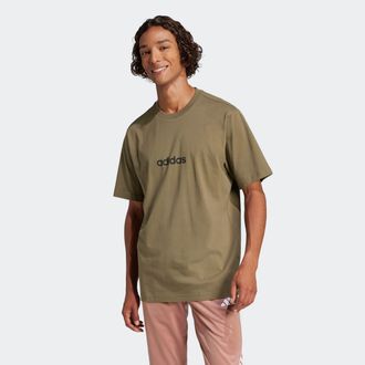 adidas T-Shirt ADIDAS SPORTSWEAR M LIN SJ T, Herren, Gr. 3XL, gr&uuml;n (olive strata, schwarz), Obermaterial: 100% Baumwolle, normal, Rundhals, Shirts T-Shirt, &uuml;