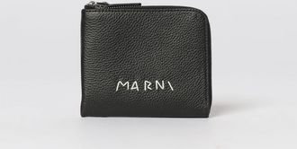 Marni Portafoglio in pelle con logo Marni