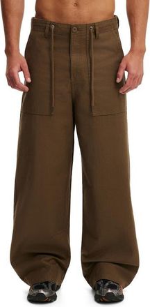 Cotton On Mens Super Baggy Utility Pant in Chocolate at Nordstrom, Size 34