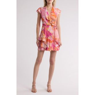 Reiss Marseille Dress in Pink/Coral at Nordstrom Rack, Size 4 Us / 8 Uk