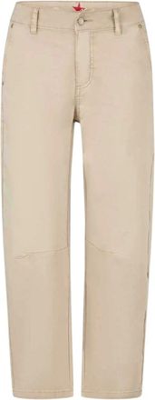 Buena Vista Klassieke chino broek - Dames - Broeken - Beige - Maat: M