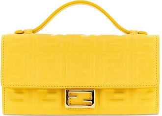 Fendi Embossed Handle Chain Wallet