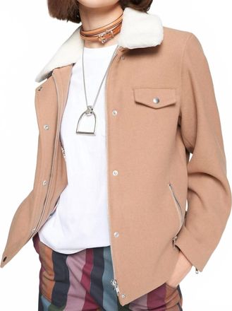 Vilagallo Bomber Jacket In Camel