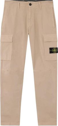 Stone Island Parkas - Heren - Slim Fit Broeken - Beige - W29 - Katoen - Broeken