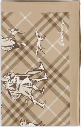 Burberry Check silk Twill Scarf Female UNI