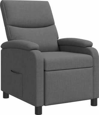 vidaXL Recliner Gris Oscuro Tela Vidaxl