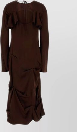 Ganni satin midi dress