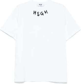 Msgm T-shirt con logo - Bianco