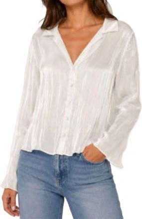 Bella Dahl Shimmer Clean Shirt In White