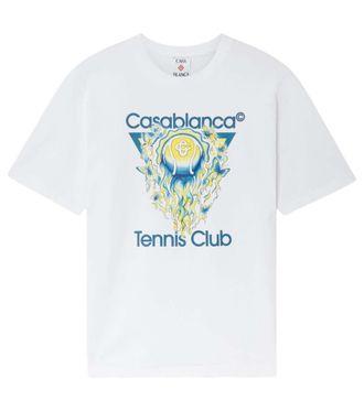 Casablanca White Crew Neck T-Shirt