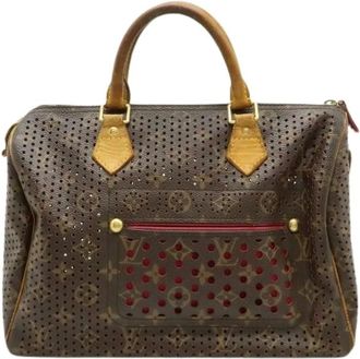Louis Vuitton Pre-owned Handbags, female, Brown, Size: ONE SIZE Pre-owned Monogram Perforated Speedy 30 Handbag