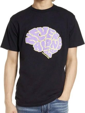Blood Brother Mindset Brain Graphic Tee In Black