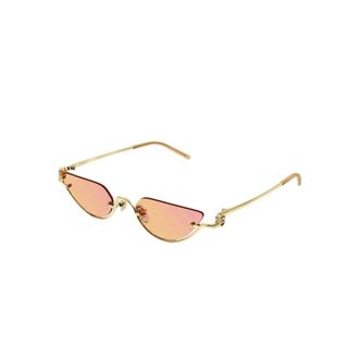Gucci Zonnebrillen - Dames - Accessoires - Geel - Maat: 53 MM Nylon
