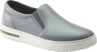 Birkenstock Womens Oswego Leather Shoe In Grey