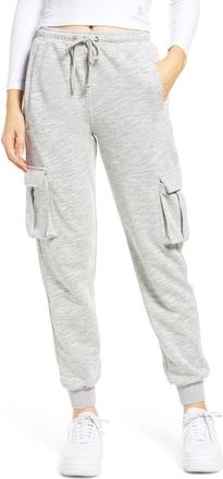 Kuwalla Double Cargo Pocket Joggers in Heather Grey at Nordstrom, Size X-Small