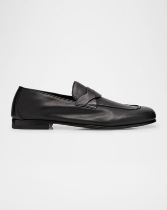 Tom Ford Men & apos;s Gigi Leather Twisted-Band Penny Loafers