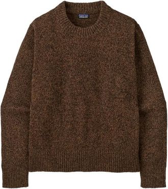 Patagonia Recycled Wool Crewneck Sweater Wollpullover f&uuml;r Damen | braun