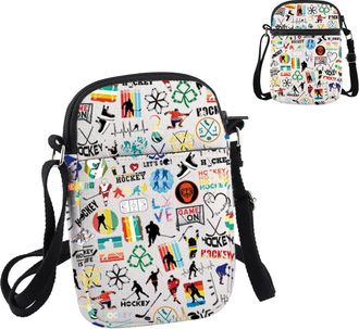 Generic PYOUL Ice Hockey Lover Gift Ice Hockey Theme Crossbody Bag Ice Hockey Mom Travel Bag Ice Hockey Gift Ice Hockey Team Gift (Ice hockey CB)