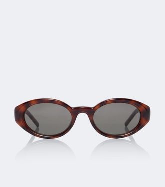 Saint Laurent Occhiali da sole ovali SL 567 Plump