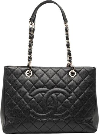 Chanel Pre-owned Quilted Tote Bag - Dames - Vintage Shopper - Zwart - ONE Size - Vintage