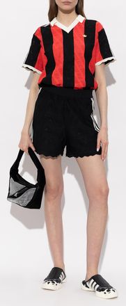 adidas Polo With Appliqu&eacute; Logo, Womens, Red