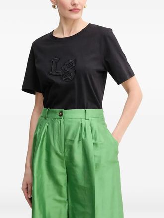 Luisa Spagnoli T-shirt con logo - Nero