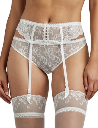 Aubade Womens TC50 Pour Toujours Suspender Belt - White - Size 14 UK
