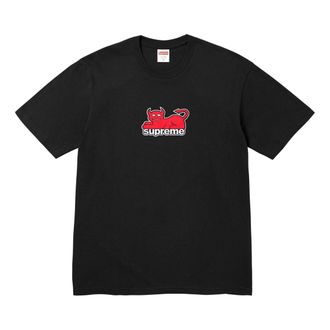 SUPREME x Toy Machine Devil Cat T-Shirt Black Red SUP-SS24-069