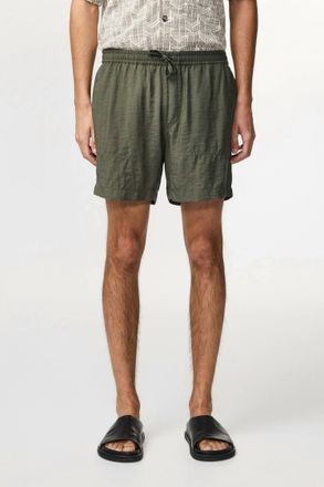 Nn.07 Ryder Drawstring Shorts In Croc Green