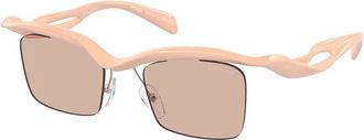 Prada PR A15S 18Q4I2 Mens Sunglasses Pink Size 47