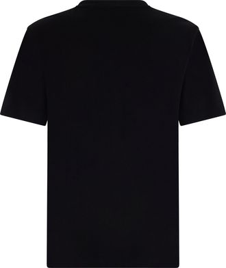 HUGO BOSS Mens T-Shirt With Print Green Cotton T-Shirts And Polos