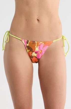 Free People Michelle Side Tie Bikini Bottoms in Pink Combo at Nordstrom Rack, Size X-Small