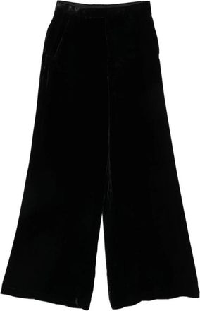 Rick Owens Wijde broek - Dames - Wijde Broeken - Zwart - M - Broeken