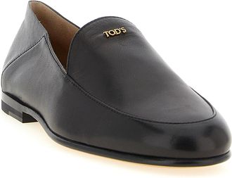 Tod's Lamb Leather Slip-On Loafer - Black