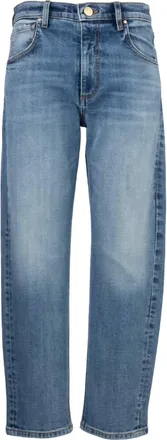 Kut from the Kloth Womens Kit High Rise Baggy In Med Blue