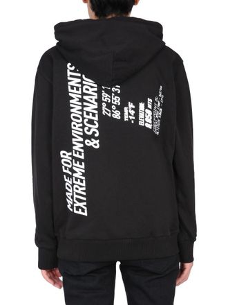Ih Nom Uh Nit Cotton Drawstring Hoodie Sweatshirt - Black