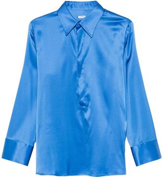 Covert Point-collar Blouse
