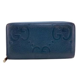 Gucci Pre-owned Wallets, unisex, Blue, Size: ONE SIZE Pre-owned Leather Wallet