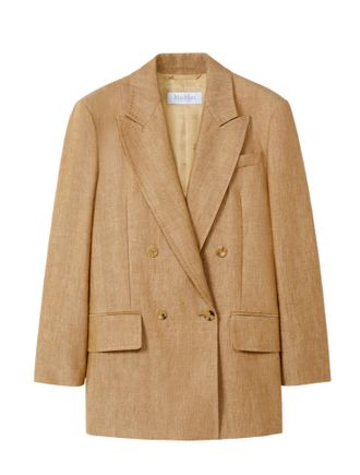 Max Mara Jacken Lederbraun