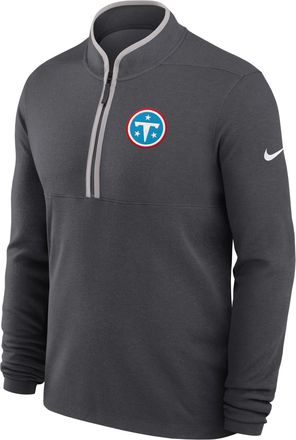 Nike Tennessee Titans Primetime Victory Nike Mens Dri-FIT NFL 1/2-Zip Long-Sleeve Top in Grey | 03430ER39V-R48