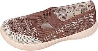 Generic Womens Trainers, Walking Shoes for Women UK, Womens Summer New Breathable Trainers - Trendy Versatile Sports Shoes for Women Khaki