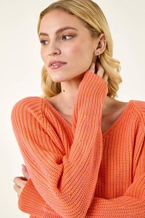 Roman V-Neck Boyfriend Knit Jumper