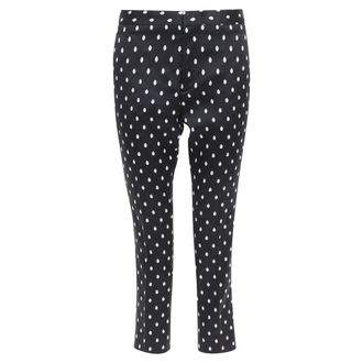 Giambattista Valli dot brocade tapered crop pants