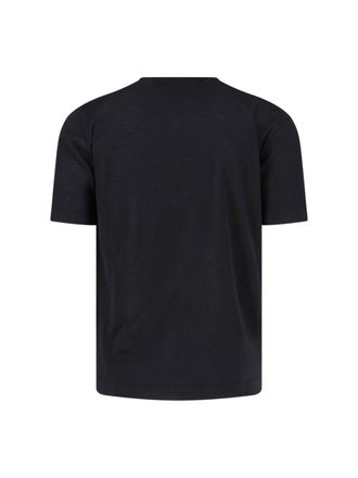 Caruso Mens T-Shirts And Polos Black Cotton