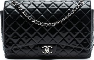 Chanel Tweedehands Jumbo Classic Patent Double Flap